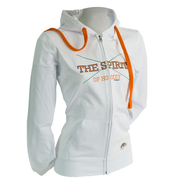 TK DAMEN SWEATJACKE PETROLINA, WEISS, 128