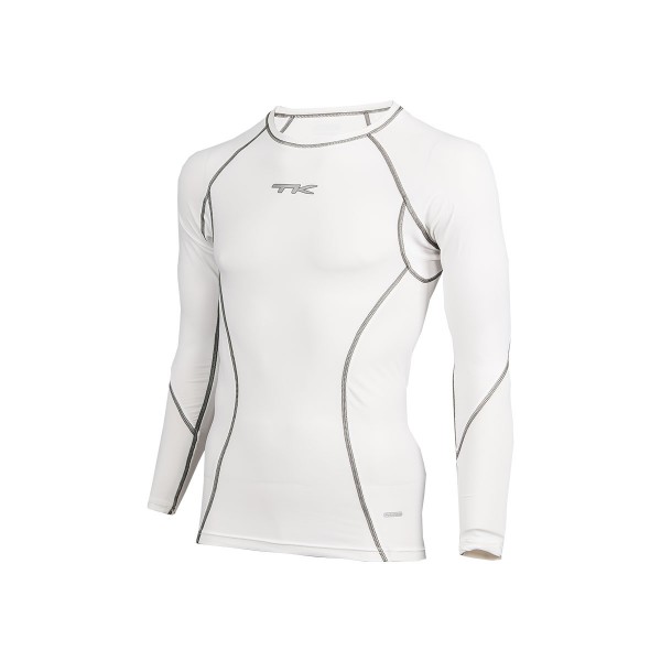 UNDERSHIRT LANGARM, WEISS, S